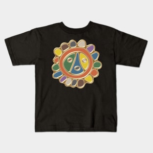 Taino Sun Oil Paint Kids T-Shirt